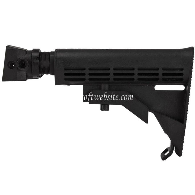 CYMA LE Style 6-Positions Rétractable Crosse avec adaptateur Sangle QD tube tampon Convient pour AK Série AEG Fusils Airsoft Noir