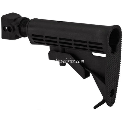 CYMA LE Style 6-Positions Rétractable Crosse avec adaptateur Sangle QD tube tampon Convient pour AK Série AEG Fusils Airsoft Noir