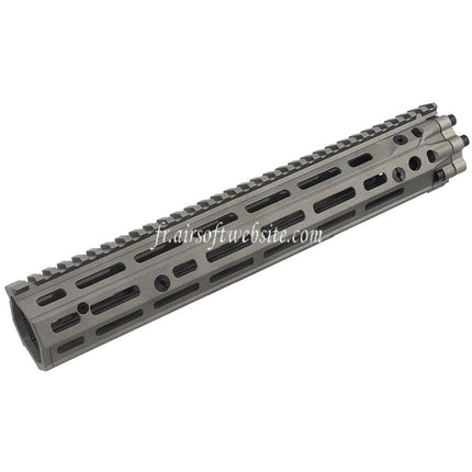 CYMA EMG Daniel Defense Licensed CNC Aluminum 12.5 Pouces Free Float M-LOK RIS III Rail de Garde-Main Convient pour M4 M16 Série AEG Fusil Airsoft
