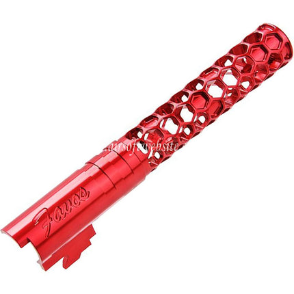 Dr. Black CNC 6063 Aluminum 5 Pouces 125mm Favos Style Canon Extérieur +11mm CW sens horaire Convient pour Armorer Works AW WE-TECH Tokyo Marui Hi-Capa 5.1 Série GBB Pistolet Airsoft