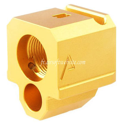 RWA Agency Arms 417 Single Port Compensateur -14mm CCW sens antihoraire Convient pour Elite Force UMAREX VFC WE (WE-Tech) G-Série GBB Pistolet Airsoft