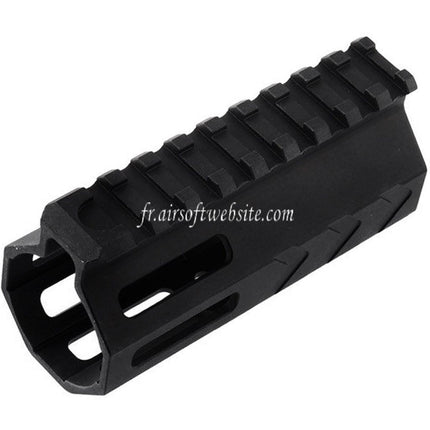 BAD Workhorse CNC Aluminum 4 Inch Free Float M-LOK Handguard Rail Fits VFC AR M4 Series GBB Airsoft Rifle Black