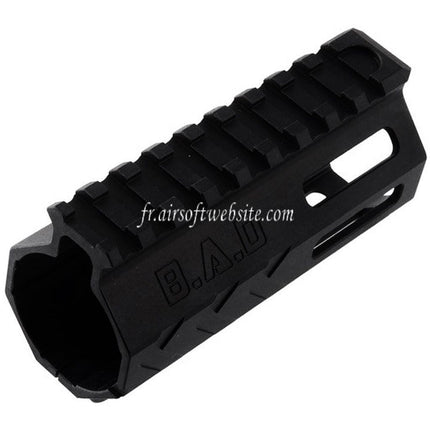 BAD Workhorse CNC Aluminum 4 Inch Free Float M-LOK Handguard Rail Fits VFC AR M4 Series GBB Airsoft Rifle Black