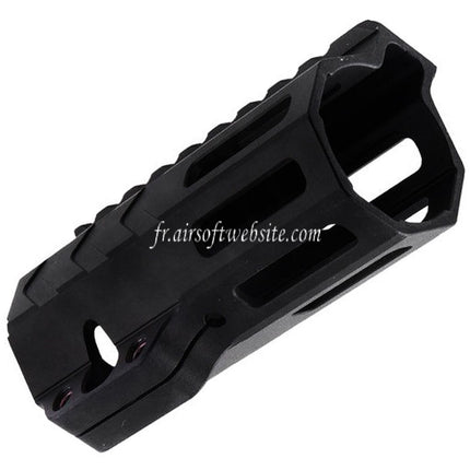 BAD Workhorse CNC Aluminum 4 Inch Free Float M-LOK Handguard Rail Fits VFC AR M4 Series GBB Airsoft Rifle Black