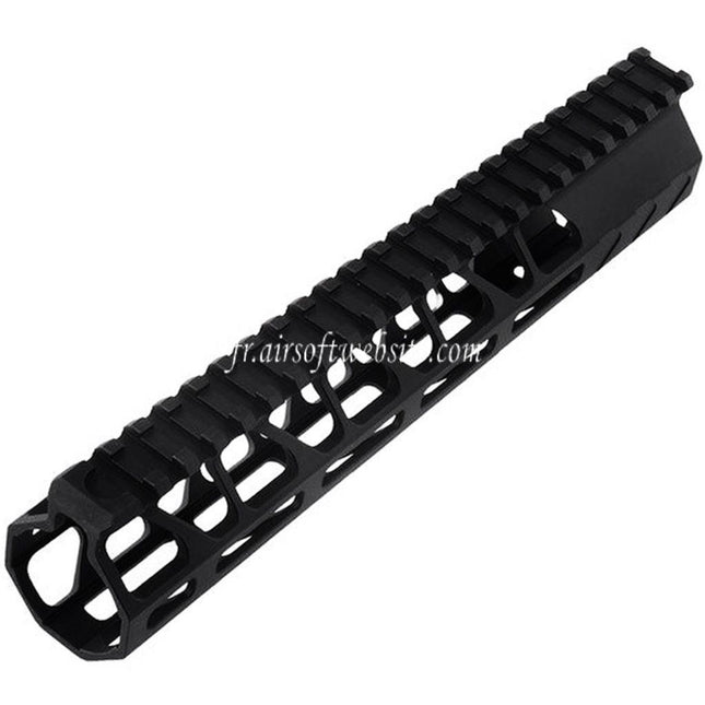 BAD Workhorse CNC Aluminum 9.5 Pouces Free Float M-LOK Rail de Garde-Main Convient pour VFC AR M4 Série GBB Fusil Airsoft Noir