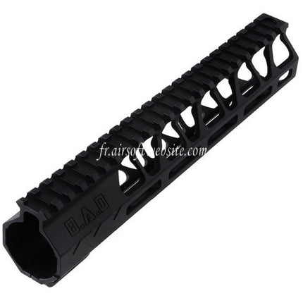BAD Workhorse CNC Aluminum 9.5 Pouces Free Float M-LOK Rail de Garde-Main Convient pour VFC AR M4 Série GBB Fusil Airsoft Noir