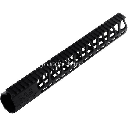BAD Workhorse CNC Aluminum 13.5 Pouces Free Float M-LOK Rail de Garde-Main Convient pour VFC AR M4 Série GBB Fusil Airsoft Noir