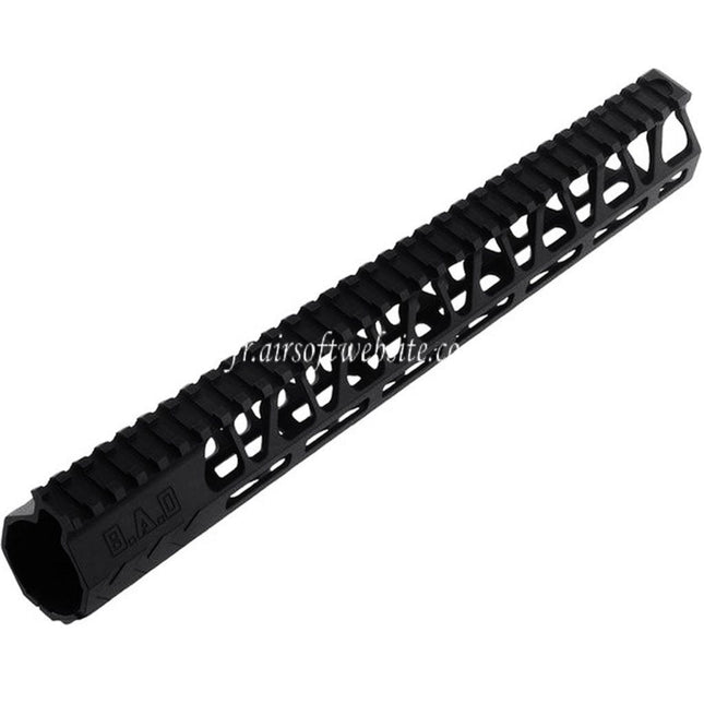 BAD Workhorse CNC Aluminum 13.5 Pouces Free Float M-LOK Rail de Garde-Main Convient pour VFC AR M4 Série GBB Fusil Airsoft Noir