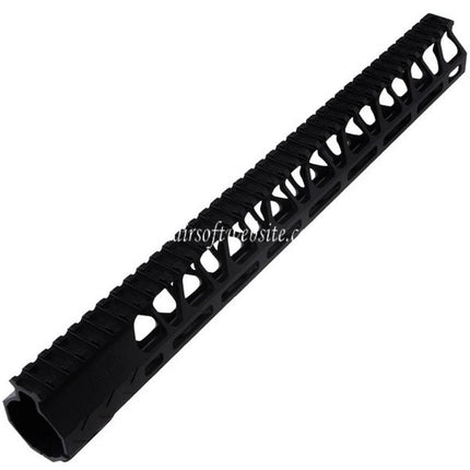 BAD Workhorse CNC Aluminium 15 Zoll Free Float M-LOK Handschutzschiene Passend für VFC AR M4 Series GBB Airsoft Gewehr Schwarz