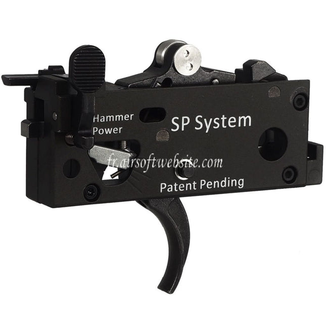 CYMA CGS Déclencheur léger amélioré et réglable Complète Gâchette Boîte Convient pour CYMA CGS M4 Série GBB Fusils Airsoft Noir