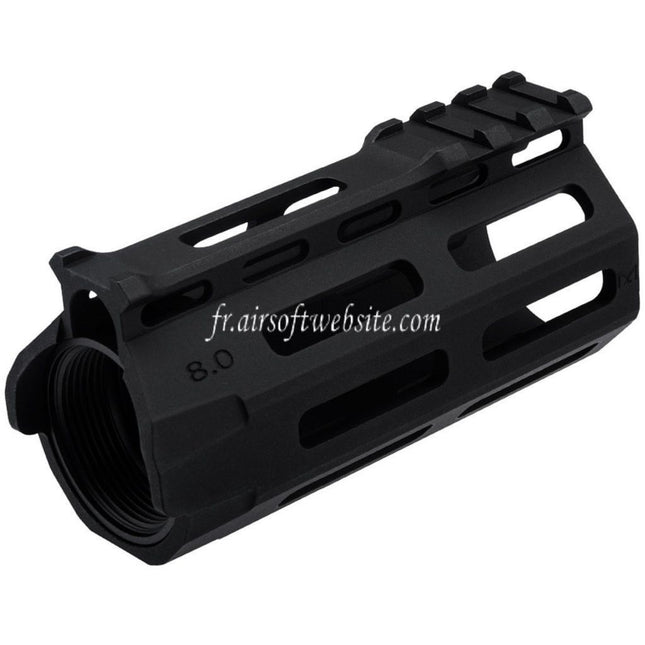 APS 4 Pouces Evolution Tech 8.0 M-Lok Tactique Rail de garde-main avec intérieur et extérieur canon Convient pour APS ASR Tokyo Marui M4 Série AEG Haut Boîtier Airsoft