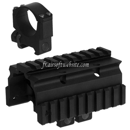 CYMA CGS KXC Style NADS Montage Haut Côté Rail avec 30mm Anneau de lunette Convient pour 20mm Picatinny Rail