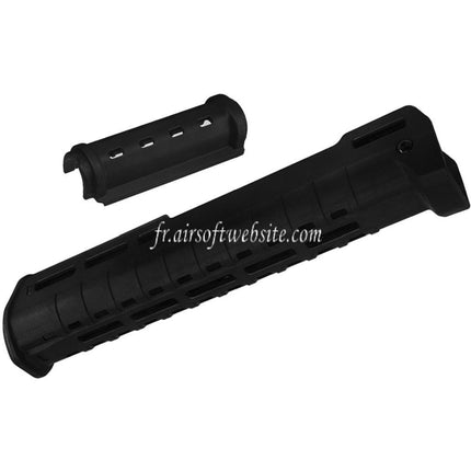 CYMA 297mm Polymère ZHUKOV Style AKM M-LOK Haut Bas Garde-main Système Convient pour CYMA CM077 AK Zhukov Série AEG Fusils Airsoft Noir