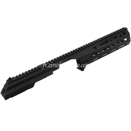 5KU 340mm MK3 Monolithic 1913 20mm M-LOK Haut Garde-Main Rail Système Set Convient pour CYMA AK105 AKM AK Série AEG Fusils Airsoft Noir