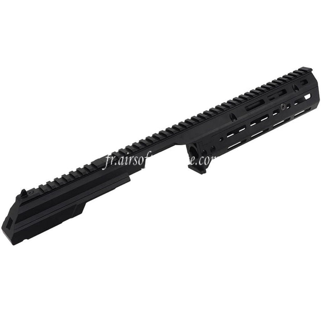 5KU 340mm MK3 Monolithic 1913 20mm M-LOK Haut Garde-Main Rail Système Set Convient pour CYMA AK105 AKM AK Série AEG Fusils Airsoft Noir