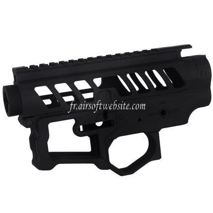APS UDR-15-3G Oberes und unteres Metallgehäuse Passend für EMG F1 Firearms APS M4 M16 Serie AEG Airsoftgewehre Schwarz