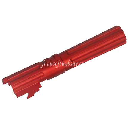 5KU 4.3 Pouces CNC Aluminium Canon Extérieur +11mm CW Fileté sens horaire Convient pour Armorer Works AW WE-TECH Tokyo Marui Hi-Capa 4.3 Série GBB Pistolets Airsoft