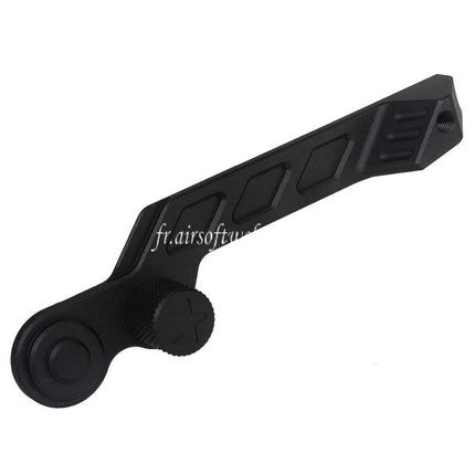 5KU CNC Aluminium Verlängerter Hebel Feuerauswahlschalter passend für Tokyo Marui AKM AKX AK Serie GBB Airsoftgewehre Schwarz
