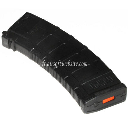 WELL PRO 24 Billes Polymère PMAG Gaz Chargeur Convient pour Well / WE G74A AK74 Série GBB Fusils Airsoft Noir