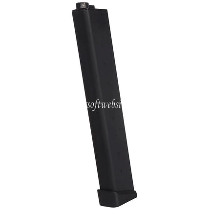 WELL PRO 100 Billes Polymère Mid-Cap Chargeur Convient pour WE01A ARP9 Série AEG Fusils Airsoft Noir
