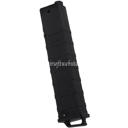 WELL PRO 90 Billes Mid-Cap Chargeur Convient pour WELL PRO / Classic Army / CYMA / G&P / Golden Eagle / JG / SRC / Tokyo Marui MP5 Série AEG Fusils Airsoft Noir