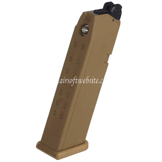 ARMY ARMAMENT 24 Billes Gaz Chargeur Convient pour G19X G19 G23 G26 Série GBB Pistolets Airsoft Tan