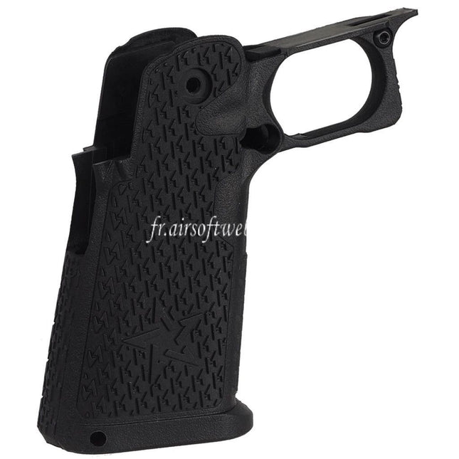 ARMY ARMAMENT Taille Reelle Texturee Poignee Convient pour R611 R612 R613 R615 2011 Staccato P Hi-Capa Serie GBB Pistolets Noir