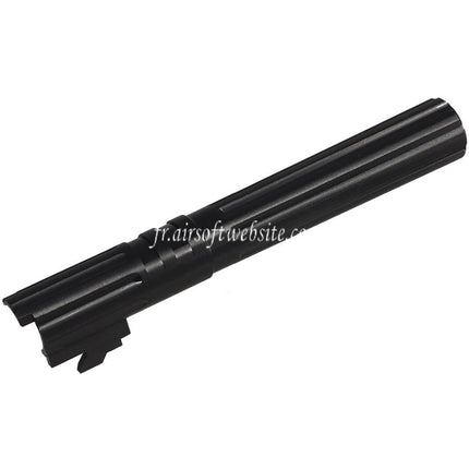 5KU 5 Pouces Acier inoxydable Cannelures droites Canon Extérieur +11mm CW Fileté sens horaire Convient pour Armorer Works WE (WE-TECH) Tokyo Marui Hi-Capa 5.1 Série GBB Pistolets Airsoft
