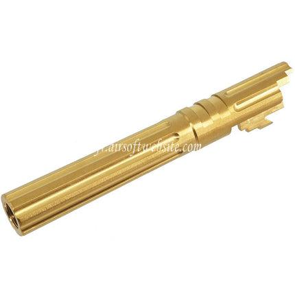 5KU 5 Pouces Acier inoxydable Cannelures droites Canon Extérieur +11mm CW Fileté sens horaire Convient pour Armorer Works WE (WE-TECH) Tokyo Marui Hi-Capa 5.1 Série GBB Pistolets Airsoft