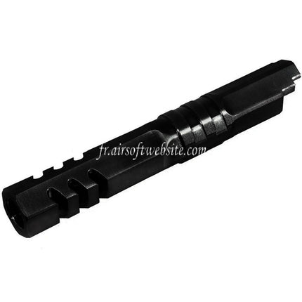 5KU 4.3 Pouces Acier inoxydable Hexagone Canon Extérieur +11mm CW Fileté sens horaire Convient pour Armorer Works WE (WE-TECH) Tokyo Marui Hi-Capa 4.3 Série GBB Pistolets Airsoft