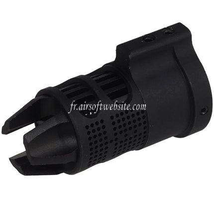 E&C Epsilon 556 Style Cache-Flamme Filetage -14mm CCW sens antihoraire avec Blast Diverter