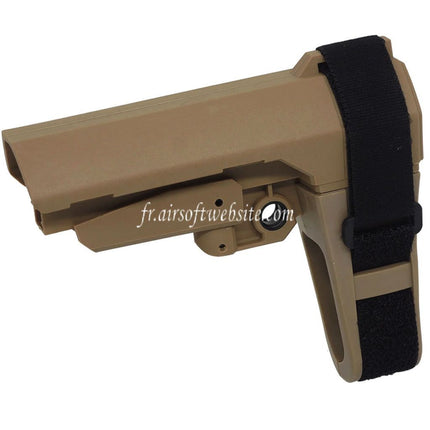 DOUBLE BELL Minimalist SBA3 Crosse de stabilisation Convient pour AR M4 M16 Série AEG Fusils Airsoft