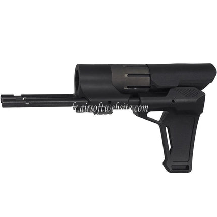 E&C PDW Stabilisateur Convient pour AR M4 M16 Série AEG Fusils Airsoft Noir