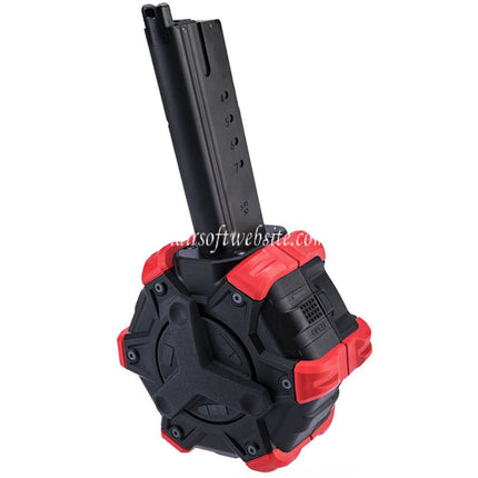 Armorer Works AW Custom 350 Billes Gaz Adaptive Chargeur Tambour Convient pour Armorer Works AW / WE (WE-TECH) Desert Eagle GBB Pistolet Airsoft