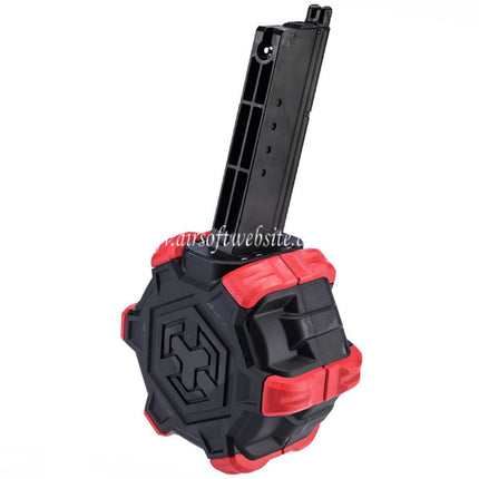 Armorer Works AW Custom 350 Billes Gaz Adaptive Chargeur Tambour Convient pour Armorer Works AW / WE (WE-TECH) Desert Eagle GBB Pistolet Airsoft