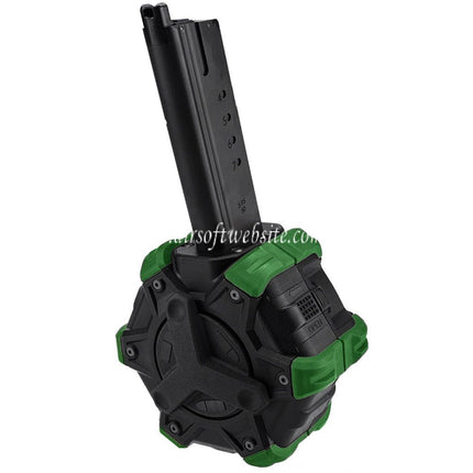 Armorer Works AW Custom 350 Billes Gaz Adaptive Chargeur Tambour Convient pour Armorer Works AW / WE (WE-TECH) Desert Eagle GBB Pistolet Airsoft