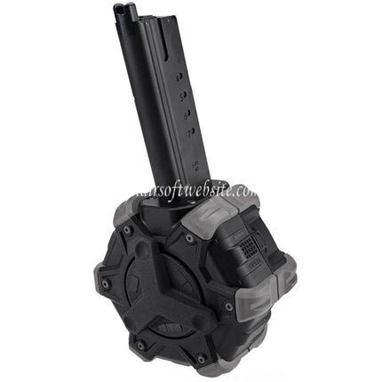 Armorer Works AW Custom 350 Billes Gaz Adaptive Chargeur Tambour Convient pour Armorer Works AW / WE (WE-TECH) Desert Eagle GBB Pistolet Airsoft