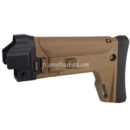 5KU ACR Style 7-Positions Pliage latéral Rétractable Crosse Convient pour Tokyo Marui Next Gen MP5 Série AEG Fusils Airsoft
