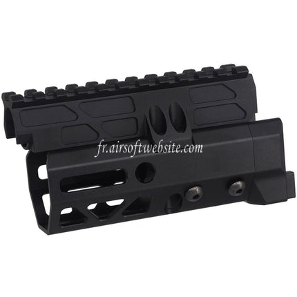 5KU 4.7 Inch MMS Style M-Lok Handguard Rail System Fits CYMA D-BOYS AKS-74U Series AEG Airsoft Rifles Black