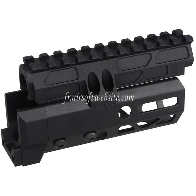 5KU 4.7 Pouces MMS Style M-Lok Garde-Main Rail Système Convient pour CYMA D-BOYS AKS-74U Série AEG Fusils Airsoft Noir