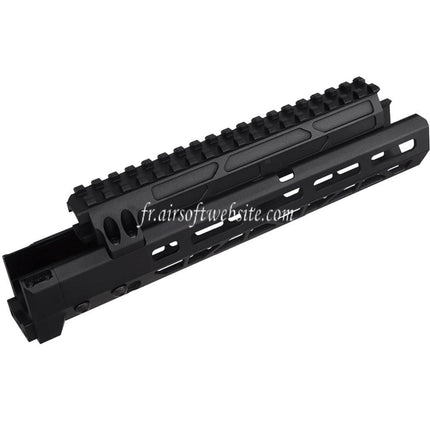 5KU 10.1 Pouces MMS Style M-Lok Garde-Main Rail Système Convient pour Tokyo Marui AKM Série GBB Fusils Airsoft Noir