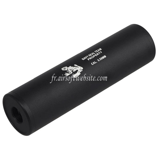 CYMA 128mm x 35mm Navy Seal Style Silencieux Convient pour -14mm CCW sens antihoraire / +14mm CW sens horaire Filetage