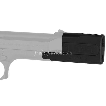 AIRSOFT WEBSITE ALGIMEC Style Kompensator mit Schalldämpfer Passend für +11mm CW (im Uhrzeigersinn) Gewinde KSC Tokyo Marui M9 GBB Pistolen
