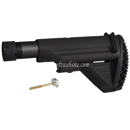 E&C Rétractable Crosse avec tube Convient pour E&C HK417 G28 Série AEG Fusils Airsoft