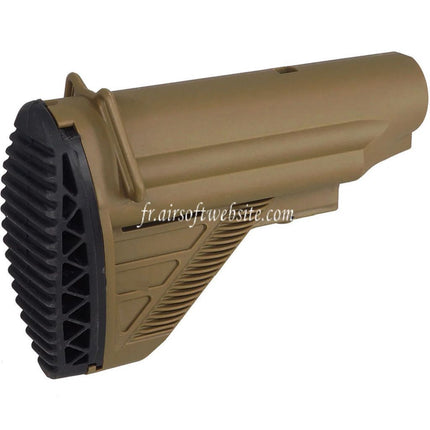E&C Rétractable Crosse avec tube Convient pour E&C HK417 G28 Série AEG Fusils Airsoft