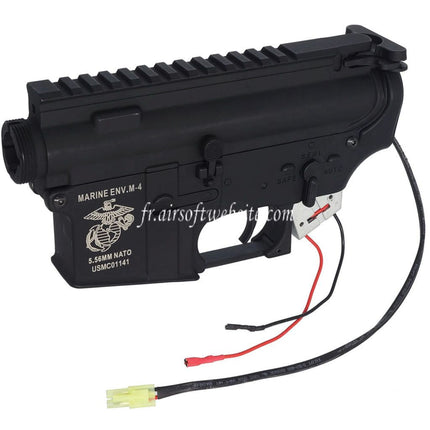 AIRSOFT WEBSITE Métal Haut Bas Boîtier avec Complète QD Vitesse Boîte Convient pour M4 M16 Série AEG Fusil