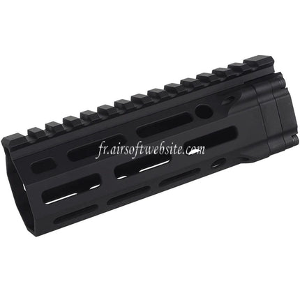 E&C MFR XS 6.1 Pouces M-Lok Garde-Main Rail Système Convient pour AR M4 M16 Série AEG Fusils Airsoft Noir