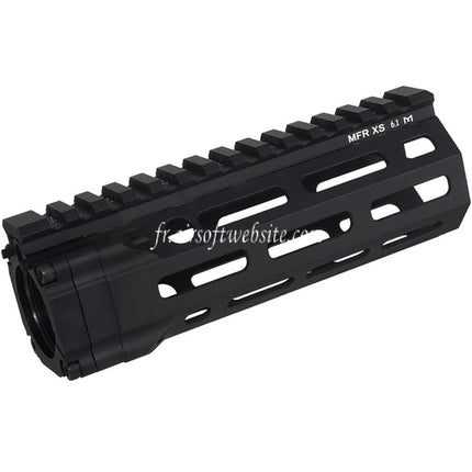 E&C MFR XS 6.1 Pouces M-Lok Garde-Main Rail Système Convient pour AR M4 M16 Série AEG Fusils Airsoft Noir