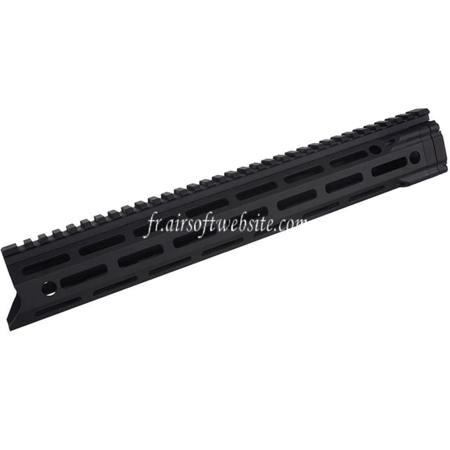 E&C MFR XS 14 Pouces M-Lok Garde-Main Rail Système Convient pour AR M4 M16 Série AEG Fusils Airsoft Noir