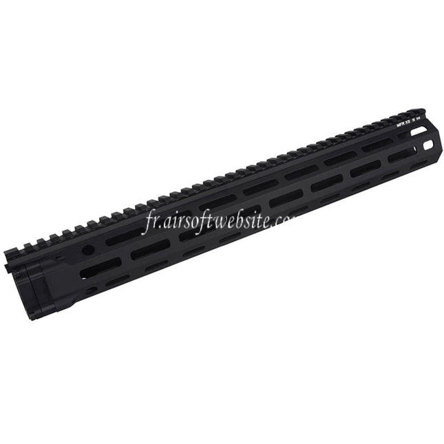 E&C MFR XS 15 Pouces M-Lok Garde-Main Rail Système Convient pour AR M4 M16 Série AEG Fusils Airsoft Noir